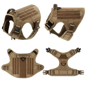 Zazu Pets Tactical Dog Harness Collar & Leash Set