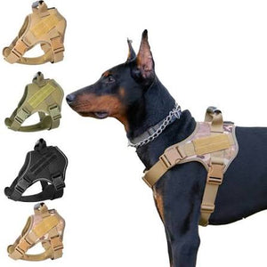 Zazu Pets Tactical Dog Harness Collar & Leash Set